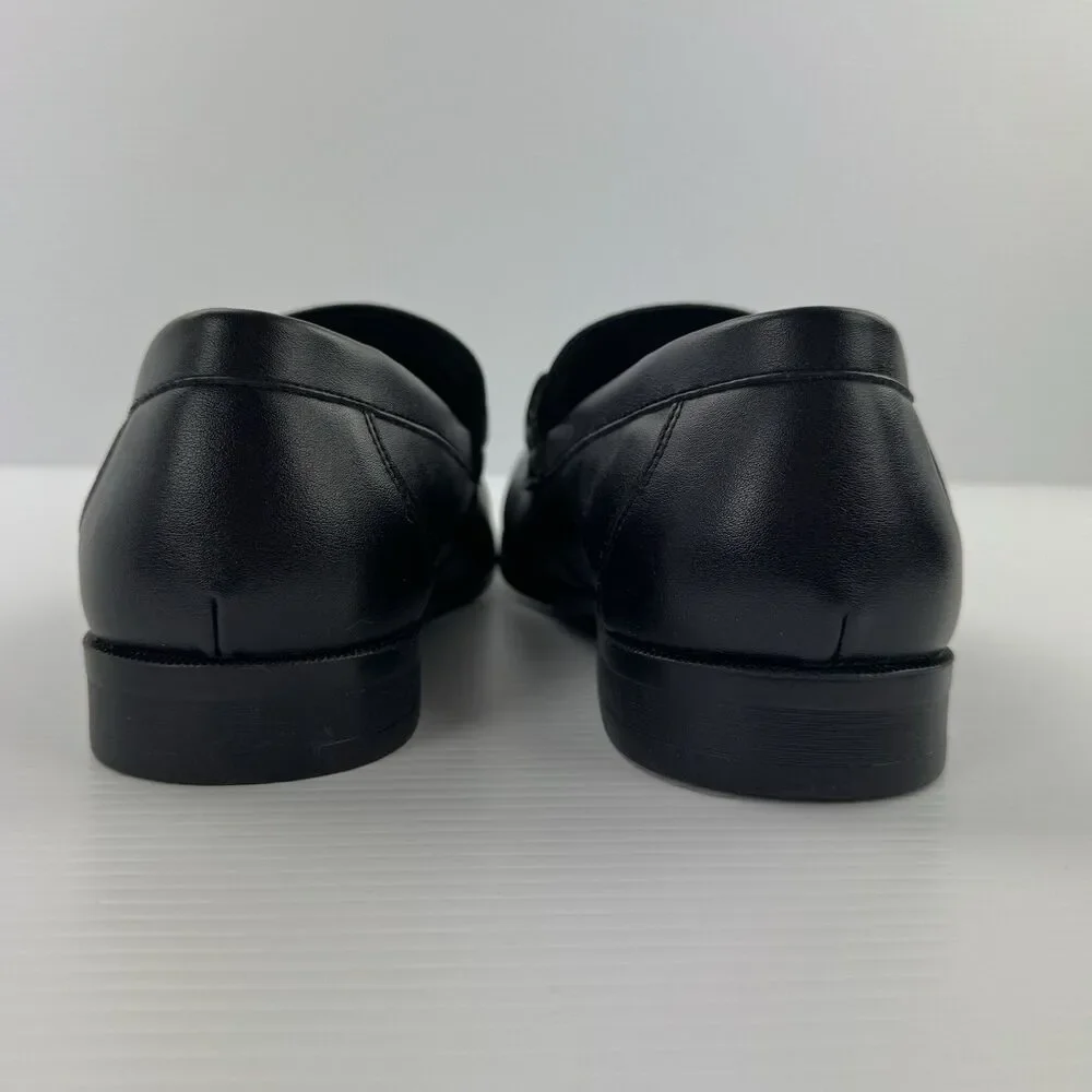 Bruno Marc Men’s Black Bit Loafers Dress Shoes Slip On Size 12 EU 46 NEW
